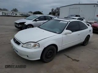 1999 Honda Civic EX with VIN 1HGEJ8245XL023575, listed as a Copart auction lot 47876715 with 447,736 mi miles and Salvage Title. Bid and sale history available at carsss.com. Image 1.