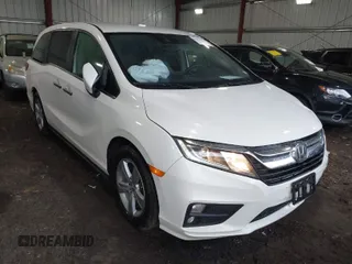 2019 Honda Odyssey EX with VIN 5FNRL6H57KB087739, listed as a IAAI auction lot 41908188 with 84,477 mi miles. Bid and sale history available at carsss.com. Image 1.