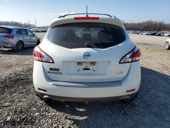 2011 Nissan Murano LE with VIN JN8AZ1MU9BW067326, listed as a Copart auction lot 37021104 with 159,597 mi miles and Salvage Title. Bid and sale history available at carsss.com. Image 6.