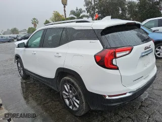 2023 GMC Terrain SLT with VIN 3GKALPEG8PL137764, listed as a Copart auction lot 48786345 with 61,801 mi miles and Salvage Title. Bid and sale history available at carsss.com. Image 2.