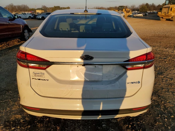 2018 Ford Fusion Hybrid S with VIN 3FA6P0UU4JR122581, listed as a Copart auction lot 88984465 with 81,554 mi miles and Salvage Title. Bid and sale history available at carsss.com. Image 6.