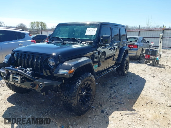 2020 Jeep Wrangler Unlimited Sport S z VIN 1C4HJXDN9LW323205, wystawiony jako IAAI lot #41879292 z przebiegiem 108 499 mil mil oraz . Historia ofert i sprzedaży dostępna na DreamBid. Obrazek 17.