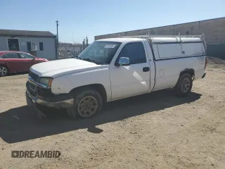 2005 Chevrolet Silverado 1500 Work Truck with VIN 1GCEC14X15Z347799, listed as a Copart auction lot 48764585 with 211,177 mi miles and Salvage Title. Bid and sale history available at carsss.com. Image 1.