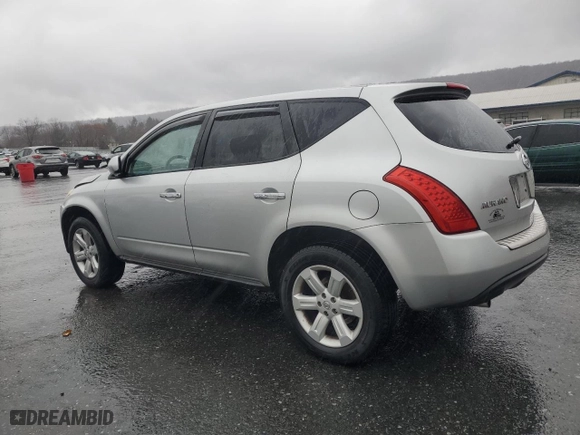 2006 Nissan Murano S with VIN JN8AZ08W96W537849, listed as a Copart auction lot 83966344 with 168,028 mi miles and Salvage Title. Bid and sale history available at carsss.com. Image 2.
