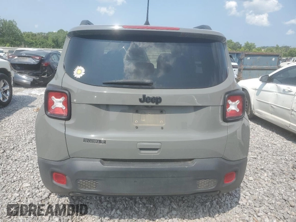 2020 Jeep Renegade Latitude with VIN ZACNJABB0LPM02796, listed as a Copart auction lot 58173715 with Not provided miles and Salvage title. Bid and sale history available at DreamBid. Image 6.