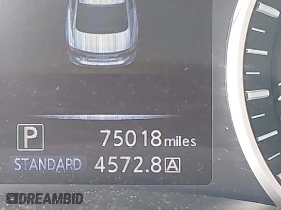 2018 Infiniti Q50 3.0t Luxe with VIN JN1EV7AR2JM445138, listed as a IAAI auction lot 41851019 with 75,018 mi miles. Bid and sale history available at carsss.com. Image 15.
