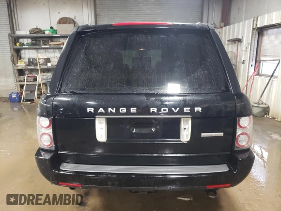 2011 Land Rover Range Rover SC with VIN SALMF1E46BA332032, listed as a Copart auction lot 42714825 with 98,298 mi miles and Salvage title. Bid and sale history available at DreamBid. Image 6.