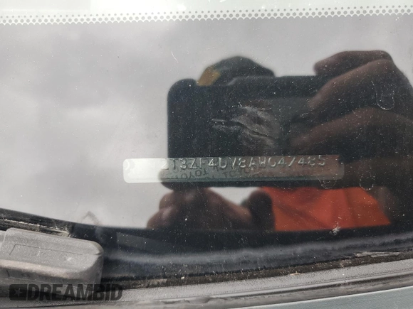 2010 Toyota RAV4 with VIN 2T3ZF4DV8AW047485, listed as a Copart auction lot 59586965 with Not provided miles and Salvage title. Bid and sale history available at DreamBid. Image 13.