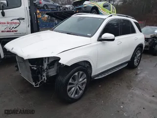 2020 Mercedes-Benz GLE with VIN 4JGFB4KB2LA093267, listed as a IAAI auction lot 41144166 with 75,423 mi miles. Bid and sale history available at carsss.com. Image 2.