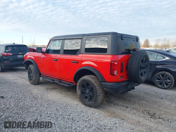 2022 Ford Bronco with VIN 1FMEE5BP0NLA81453, listed as a IAAI auction lot 41173726 with 33,789 mi miles. Bid and sale history available at carsss.com. Image 3.