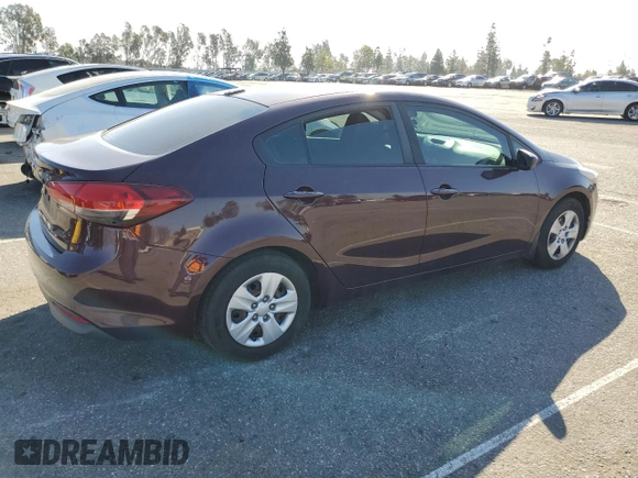 2017 Kia Forte LX with VIN 3KPFK4A71HE116379, listed as a Copart auction lot 46102975 with 0 mi miles and Salvage Title. Bid and sale history available at carsss.com. Image 3.
