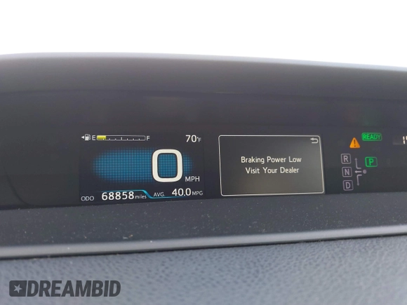 2016 Toyota Prius Two z VIN JTDKBRFU1G3016850, wystawiony jako IAAI lot #41163246 z przebiegiem 68 858 mil mil oraz . Historia ofert i sprzedaży dostępna na DreamBid. Obrazek 7.