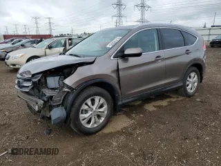 2012 Honda CR-V EX-L with VIN 5J6RM4H73CL048416, listed as a Copart auction lot 61410265 with 107,160 mi miles and Salvage title. Bid and sale history available at DreamBid. Image 1.