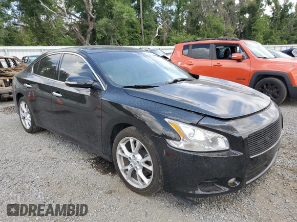 2014 Nissan Maxima S with VIN 1N4AA5AP2EC497221, listed as a Copart auction lot 54403185 with 126,210 mi miles and Salvage Title. Bid and sale history available at DreamBid. Image 4.