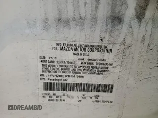2011 Mazda 6 i Sport with VIN 1YVHZ8BH2B5M10308, listed as a Copart auction lot 52852885 with 184,876 mi miles and Salvage Title. Bid and sale history available at DreamBid. Image 12.