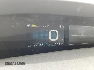 2016 Toyota Prius Four with VIN JTDKARFU9G3024181, listed as a Copart auction lot 55488325 with 87,388 mi miles and Salvage Title. Bid and sale history available at DreamBid. Image 9.