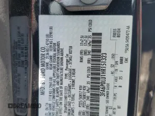 2017 Ford Fusion Hybrid SE with VIN 3FA6P0LU1HR151323, listed as a Copart auction lot 60154795 with Not provided miles and Salvage title. Bid and sale history available at DreamBid. Image 12.