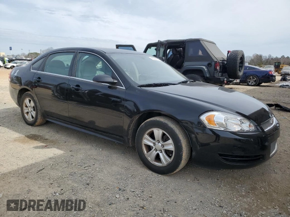 2013 Chevrolet Impala LS with VIN 2G1WF5E31D1166670, listed as a Copart auction lot 48392295 with 259,540 mi miles and Salvage Title. Bid and sale history available at DreamBid. Image 4.