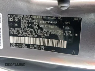 2017 Toyota Sienna LE Auto Access Seat with VIN 5TDKZ3DC5HS885101, listed as a Copart auction lot 59471975 with 117,696 mi miles and Salvage title. Bid and sale history available at DreamBid. Image 13.