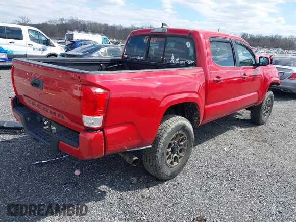 2016 Toyota Tacoma SR5 with VIN 5TFAX5GN0GX057704, listed as a IAAI auction lot 41890138 with 110,799 mi miles. Bid and sale history available at carsss.com. Image 4.