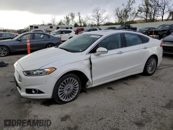2014 Ford Fusion Titanium with VIN 3FA6P0K91ER175369, listed as a Copart auction lot 52741835 with 134,138 mi miles and Salvage Title. Bid and sale history available at carsss.com. Image 1.