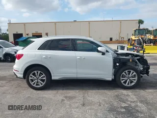 2024 Audi Q3 S line Premium with VIN WA1DECF31R1057900, listed as a IAAI auction lot 42059219 with 27,635 mi miles. Bid and sale history available at carsss.com. Image 14.
