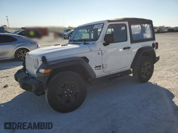 2021 Jeep Wrangler Sport with VIN 1C4GJXAG2MW767559, listed as a Copart auction lot 82108354 with 32,728 mi miles and Salvage Title. Bid and sale history available at DreamBid. Image 1.