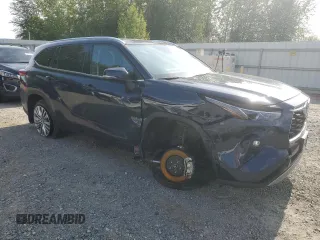 2023 Toyota Highlander L with VIN 5TDKDRBH8PS038426, listed as a Copart auction lot 59419565 with 17,495 mi miles and Salvage title. Bid and sale history available at DreamBid. Image 4.