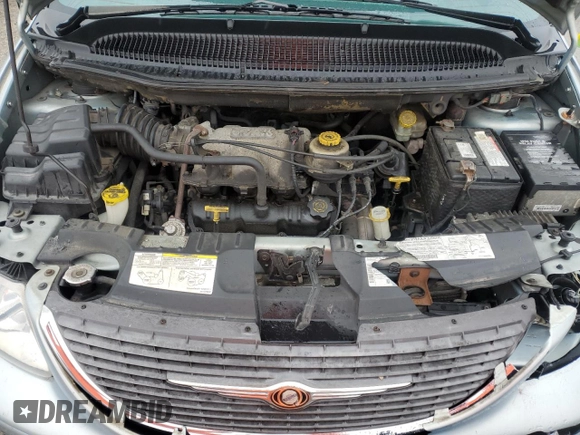 2001 Chrysler Town & Country LXi with VIN 2C4GP54L21R342004, listed as a Copart auction lot 80825364 with 153,433 mi miles and Salvage Title. Bid and sale history available at DreamBid. Image 12.