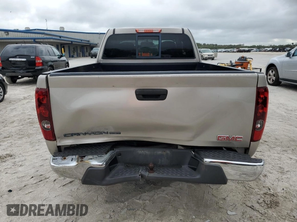 2008 GMC Canyon SLE1 with VIN 1GTDT19E288142621, listed as a Copart auction lot 45295525 with 165,117 mi miles and Salvage Title. Bid and sale history available at carsss.com. Image 6.