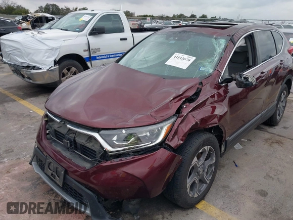 2019 Honda CR-V EX-L with VIN 7FARW1H83KE017311, listed as a IAAI auction lot 41513670 with 87,196 mi miles. Bid and sale history available at carsss.com. Image 6.
