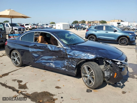 2018 BMW 4 Series 430i with VIN WBA4Z1C55JEE43902, listed as a Copart auction lot 65727094 with 57,026 mi miles and Clean Title. Bid and sale history available at carsss.com. Image 4.
