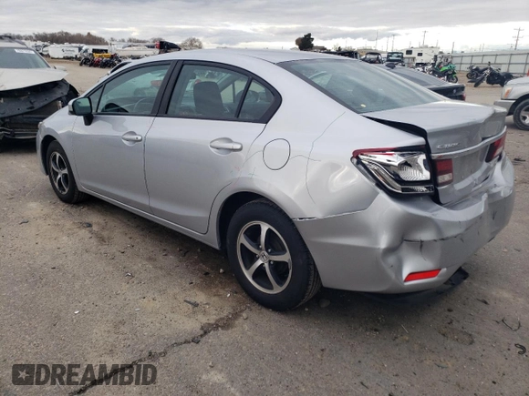 2015 Honda Civic Sedan SE with VIN 2HGFB2F75FH564317, listed as a Copart auction lot 82551864 with 120,074 mi miles and Salvage Title. Bid and sale history available at carsss.com. Image 2.