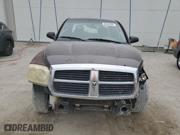 2006 Dodge Dakota ST with VIN 1D7HW28N46S517804, listed as a Copart auction lot 83544284 with Not Provided miles and Salvage Title. Bid and sale history available at DreamBid. Image 5.