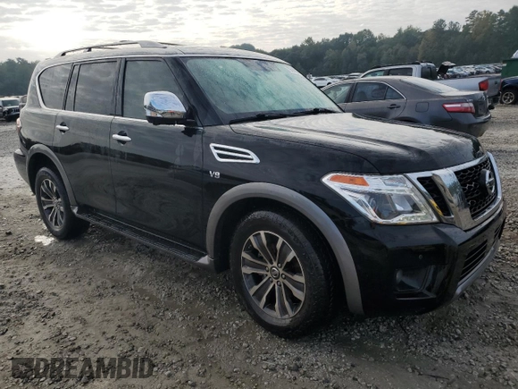 2019 Nissan Armada SV with VIN JN8AY2NC9K9588480, listed as a Copart auction lot 73414754 with 86,430 mi miles and Salvage Title. Bid and sale history available at carsss.com. Image 4.