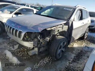 2019 Jeep Cherokee Limited with VIN 1C4PJLDB6KD433701, listed as a Copart auction lot 89205835 with 109,462 mi miles and Salvage Title. Bid and sale history available at DreamBid. Image 1.