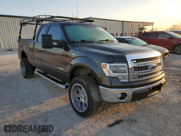2014 Ford F-150 XL with VIN 1FTFX1ET8EFB53440, listed as a Copart auction lot 49031405 with 156,696 mi miles and Salvage Title. Bid and sale history available at carsss.com. Image 4.