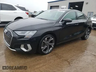 2022 Audi A3 Premium with VIN WAUAUDGY8NA016683, listed as a Copart auction lot 43778635 with 63,825 mi miles and Clean Title. Bid and sale history available at carsss.com. Image 1.