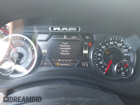 2019 Ram 2500 Laramie z VIN 3C6UR5NL2KG718789, wystawiony jako IAAI lot #42046325 z przebiegiem 54 965 mil mil oraz . Historia ofert i sprzedaży dostępna na DreamBid. Obrazek 7.