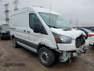 2018 Ford Transit with VIN 1FTYR1CM0JKA55163, listed as a Copart auction lot 43378975 with 110,603 mi miles and Salvage Title. Bid and sale history available at DreamBid. Image 4.