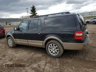 2012 Ford Expedition EL King Ranch with VIN 1FMJK1J52CEF64587, listed as a Copart auction lot 54187975 with 117,374 mi miles and Clean Title. Bid and sale history available at carsss.com. Image 2.