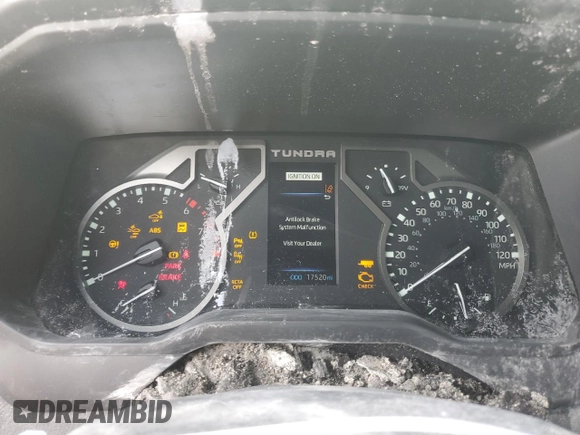 2022 Toyota Tundra Limited with VIN 5TFJA5AB2NX005620, listed as a Copart auction lot 85455824 with 17,520 mi miles and Salvage title. Bid and sale history available at DreamBid. Image 9.