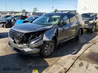 2024 Nissan Pathfinder SV with VIN 5N1DR3BA5RC269648, listed as a Copart auction lot 83800704 with 0 mi miles and Salvage Title. Bid and sale history available at carsss.com. Image 1.