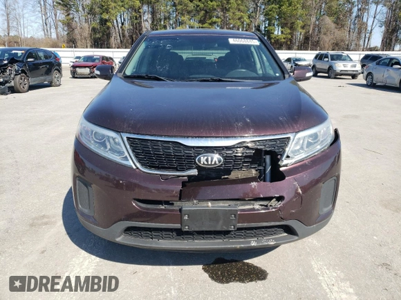 2015 Kia Sorento LX with VIN 5XYKT3A62FG647345, listed as a Copart auction lot 46068845 with 157,061 mi miles and Salvage Title. Bid and sale history available at DreamBid. Image 5.
