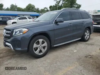 2017 Mercedes-Benz GLS 450 z VIN 4JGDF6EE1HA758356, wystawiony jako Copart lot #55816615 z przebiegiem 104 840 mil mil oraz Szkoda całkowita • Salvage title. Historia ofert i sprzedaży dostępna na DreamBid. Obrazek 1.