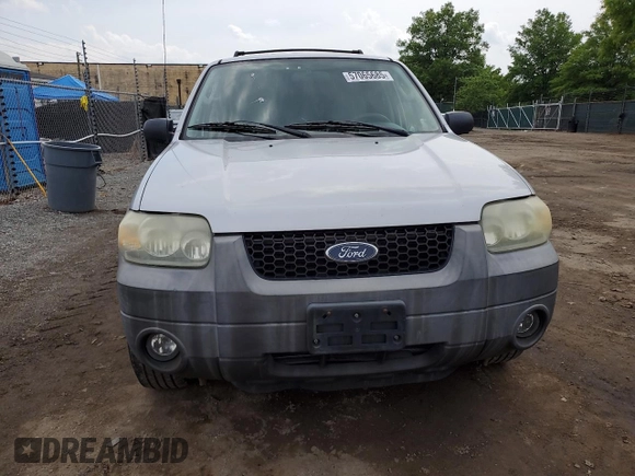 2005 Ford Escape Hybrid with VIN 1FMCU96H55KC74059, listed as a Copart auction lot 57065685 with 154,807 mi miles and Salvage title. Bid and sale history available at DreamBid. Image 5.