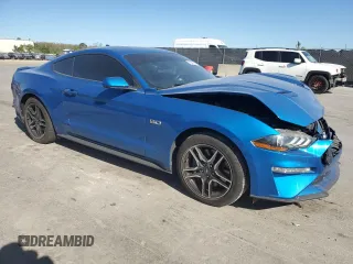 2020 Ford Mustang GT with VIN 1FA6P8CF8L5175338, listed as a Copart auction lot 49947045 with 62,954 mi miles and Salvage Title. Bid and sale history available at DreamBid. Image 4.