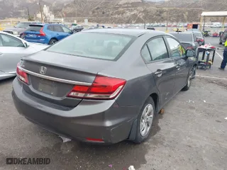 2013 Honda Civic Sdn LX with VIN 19XFB2F50DE212073, listed as a IAAI auction lot 41559441 with 271,371 mi miles. Bid and sale history available at carsss.com. Image 4.