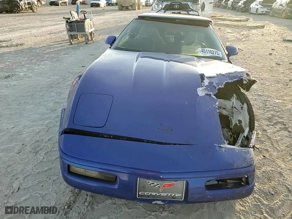 1994 Chevrolet Corvette with VIN 1G1YY22P6R5119228, listed as a Copart auction lot 45116275 with 0 mi miles and Salvage Title. Bid and sale history available at carsss.com. Image 10.