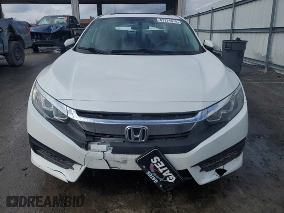 2018 Honda Civic EX with VIN 19XFC2F74JE023954, listed as a Copart auction lot 47771075 with Not Provided miles and Salvage Title. Bid and sale history available at DreamBid. Image 5.